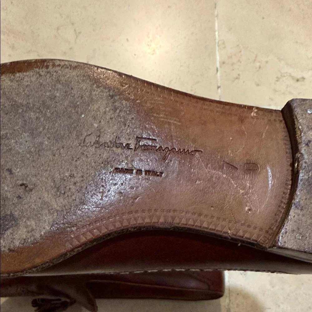 Salvatore Ferragamo Dark Brown Tassel Loafers
